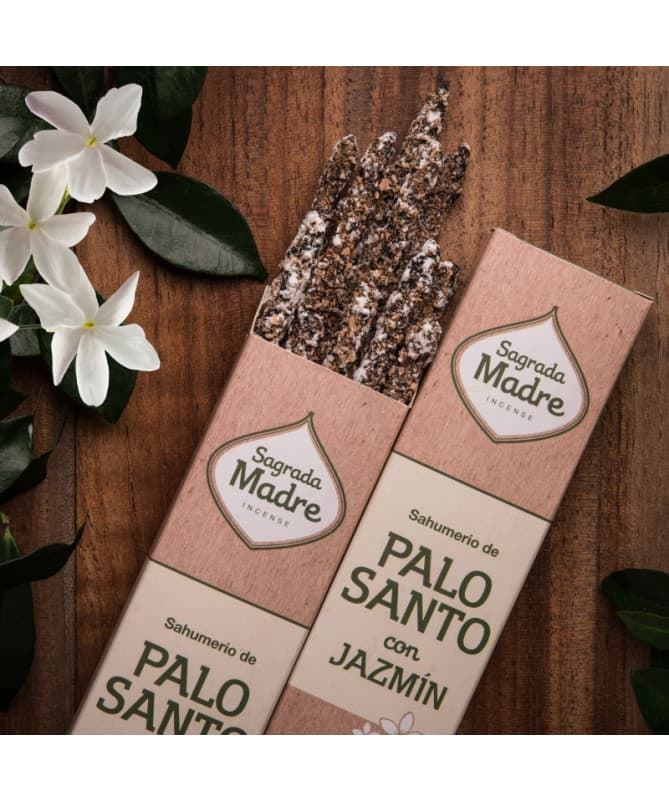 Sahumerio Palo Santo con Jazmín - Sagrada Madre - Imagen 1